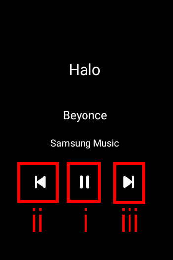 Control music player in the S View window of Galaxy S23 Clear View Cover