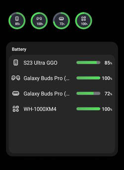  use Battery Widget on Galaxy S23, S22, S21, and S20