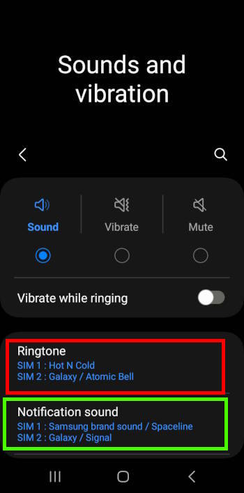 Sounds and notification settings on Galaxy phones