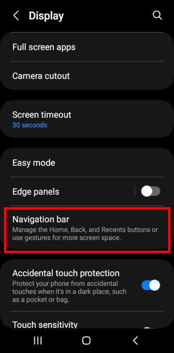 Galaxy S23 display settings