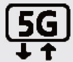 5G connected status icon on Galaxy S24