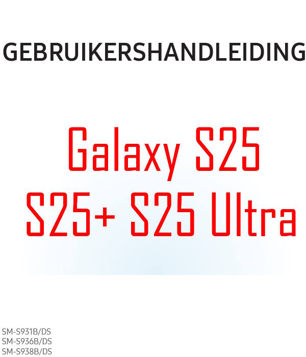 Samsung Galaxy S25 user manual in Dutch language (Nederlands) with Android 15 (One UI 7)