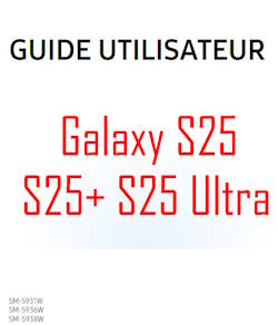 Samsung Galaxy S25 user manual in Canadian French (français canadien) with Android 15 (One UI 7)