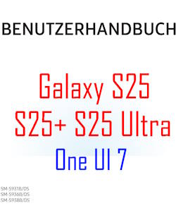 Samsung Galaxy S25 user manual in German language (Deutsch) with Android 15 (One UI 7)
