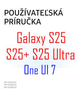 Samsung Galaxy S25 user manual in Slovak language (slovenský jazyk) with Android 15 (One UI 7)