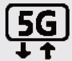 5G connected status icon on Galaxy S25
