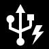 USB OTG power failure notification icon