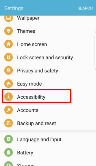 take screenshot on Galaxy S7 and Galaxy S7 edge and use Galaxy S7 scroll capture-- accessibility