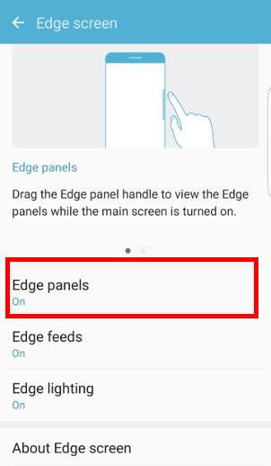 customize edge screen position and edge screen handle for edge screen on Galaxy S7 edge