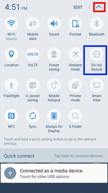 Use and manage quick setting buttons on Samsung Galaxy S7 and Galaxy S7 edge