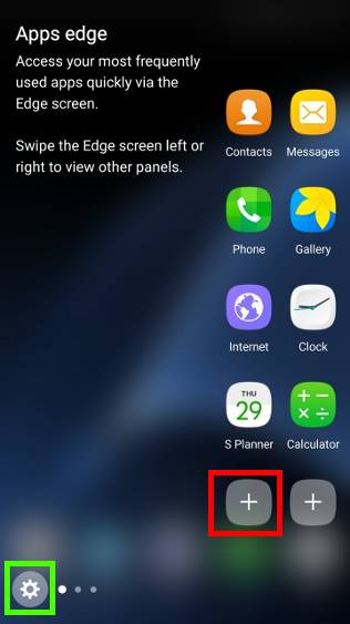 se apps edge in edge screen of Galaxy S7 edge (and Galaxy S6 edge, Galaxy S6 edge+, and Galaxy Note 7)