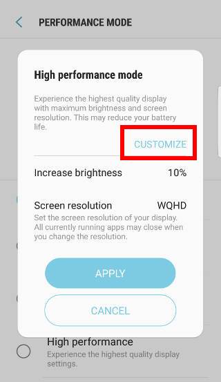 use Galaxy S7 performance mode in Android Nougat update for Galaxy S7 and Galaxy S7 edge