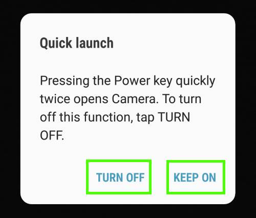 use Galaxy S8 camera quick launch in Galaxy S8 and S8+