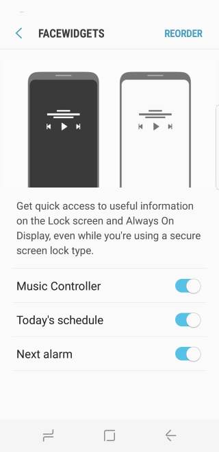 use and customize Galaxy S8 lock screen