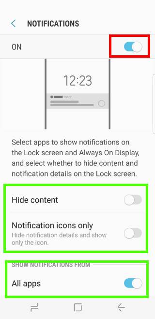 use and customize Galaxy S8 lock screen