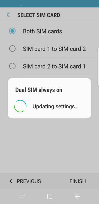dual sim always on: use two SIM cards in Galaxy S8 and S8+