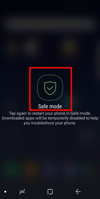 Two ways to reboot the Galaxy S8 or S8+ into Galaxy S8 safe mode