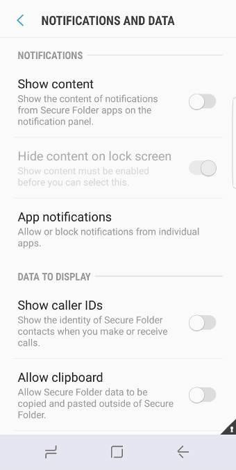 Galaxy S8 secure folder in Galaxy S8 and S8+