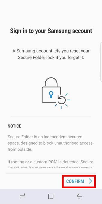 How to enable Galaxy S8 secure folder?