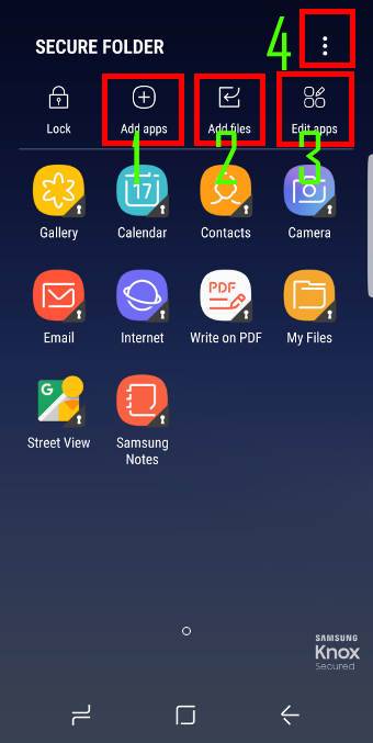 How to enable Galaxy S8 secure folder?