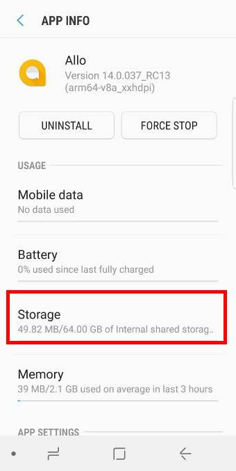 How do I know which app can be moved to SD card in Galaxy S8 and S8+?
