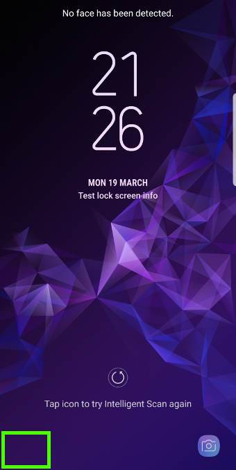 customize and change app shortcuts in Galaxy S9 lock screen