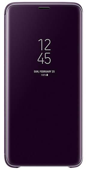 front of Galaxy S9 clear view standing cover (aka Galaxy S9 S View cover)
