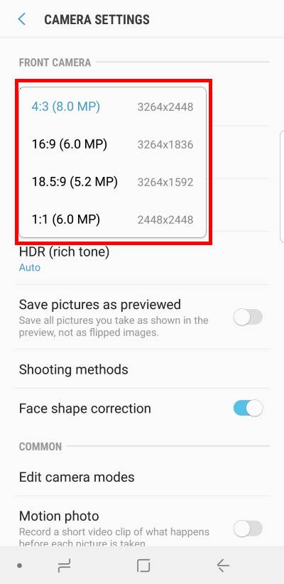 Understand and use Galaxy S9 camera settings