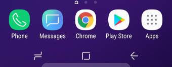 hide Galaxy S9 apps button (apps screen button)