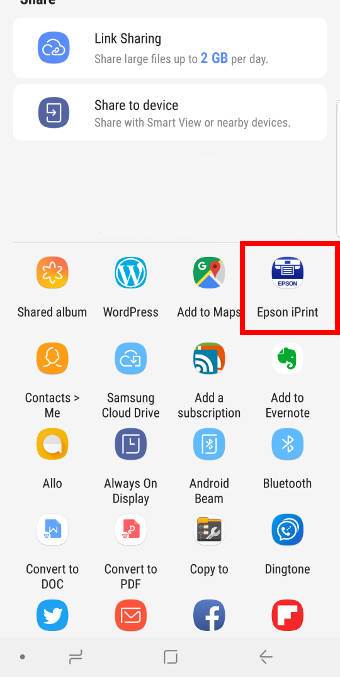 Use manufacturer apps to print wirelessly on Galaxy S9 and S9+