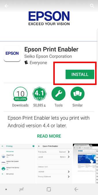 Steps of setting up wireless printing on Galaxy S9 and S9+