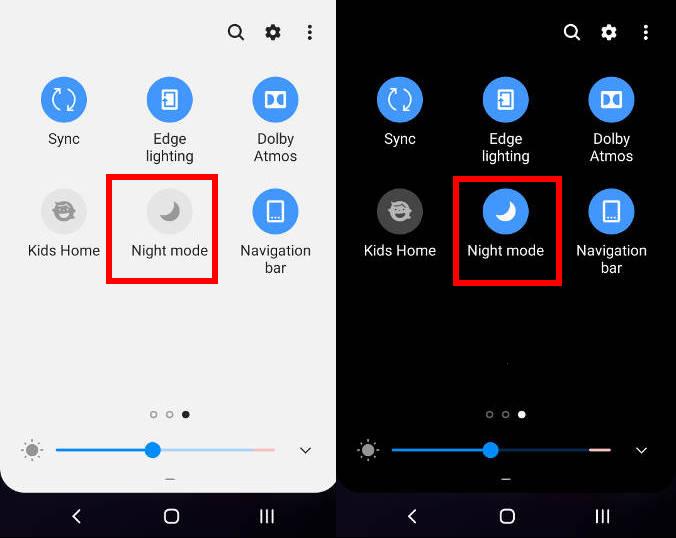enable and use the night mode on Galaxy S9 and S9+ with Android Pie update