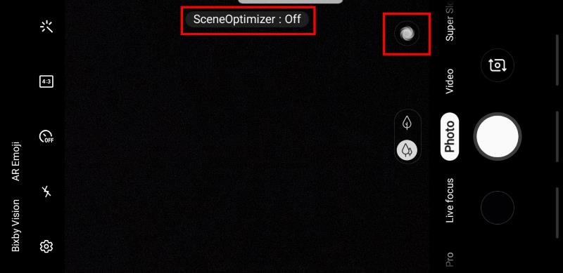 use scene optimizer in the updated camera app in Android Pie update for Galaxy S9 and S9+