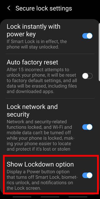 enable the lockdown mode on Galaxy S9 and S9+ with Android Pie update